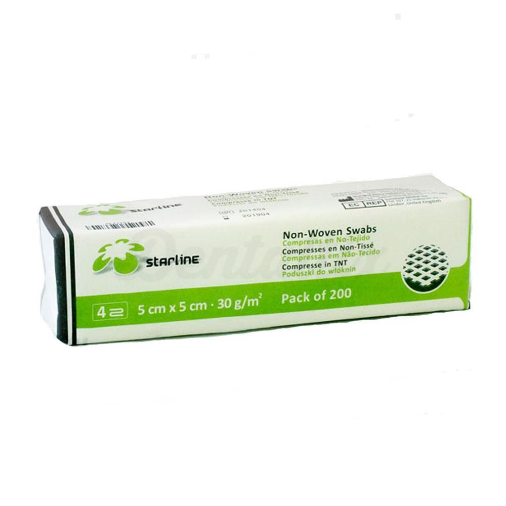 Compresses non stérile 30g/m2 - 5 x 5 cm (200 pcs)