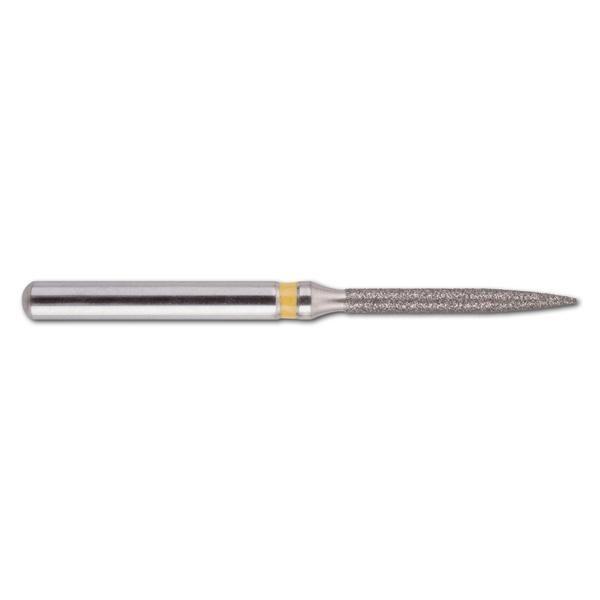 Fraises diamantées NeoDiamond FGS (FG courte) - 250 flame - ISO 012, extra fin (jaune), 10 pcs