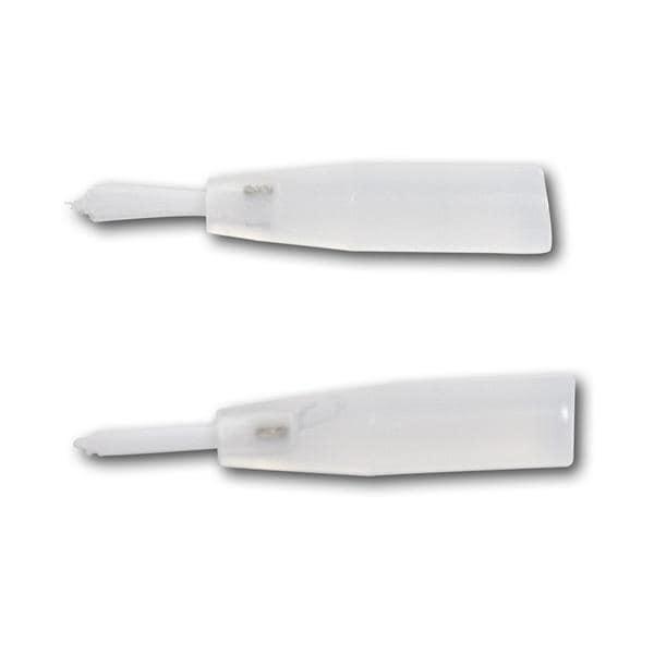 Brush Tips - Avec poils nylon blancs, fins, 6 mm, tige transparent