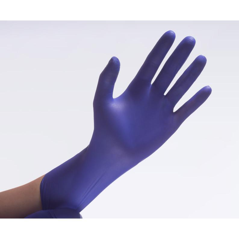 Gants nitrile Comforties Soft Basic non poudrés bleu cobalt (100 pcs)