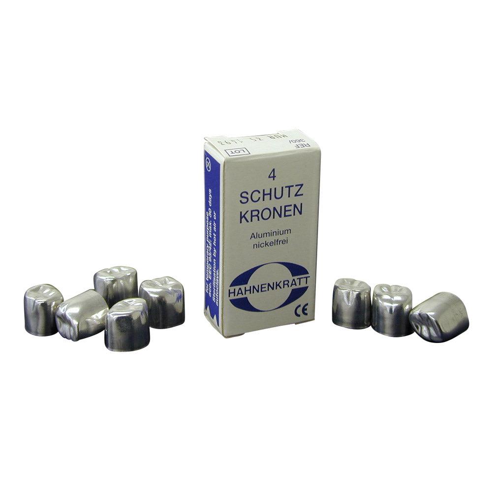 Hahnenkratt couronnes aluminium argentées, plusieurs tailles (4 pcs)