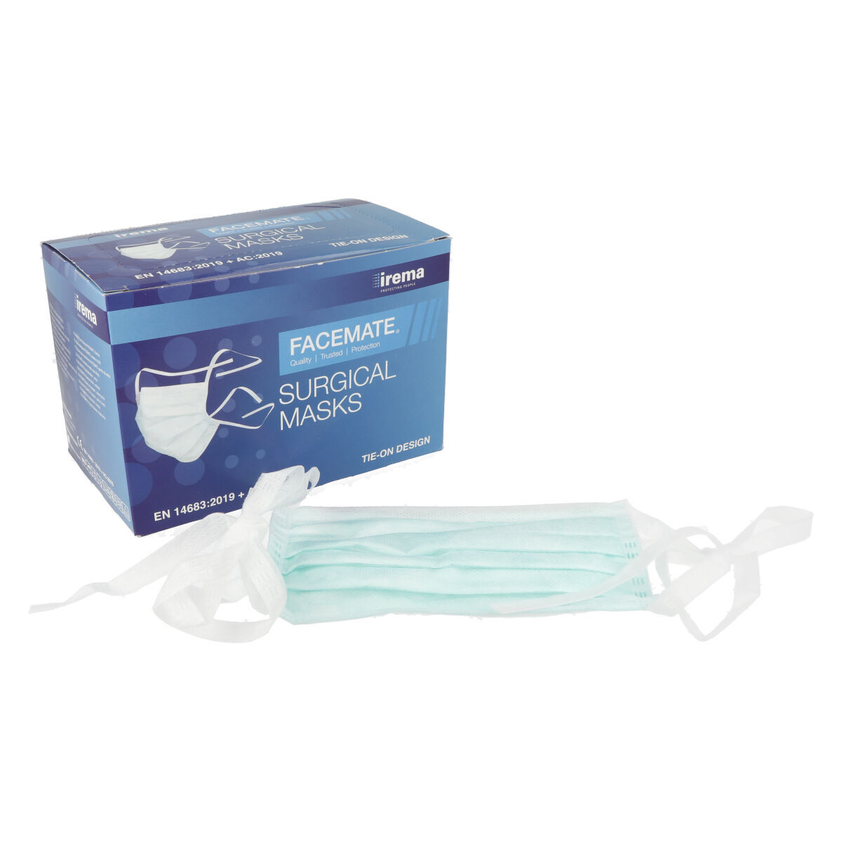 FACEMATE® Masques sans latex avec cordelettes - vert