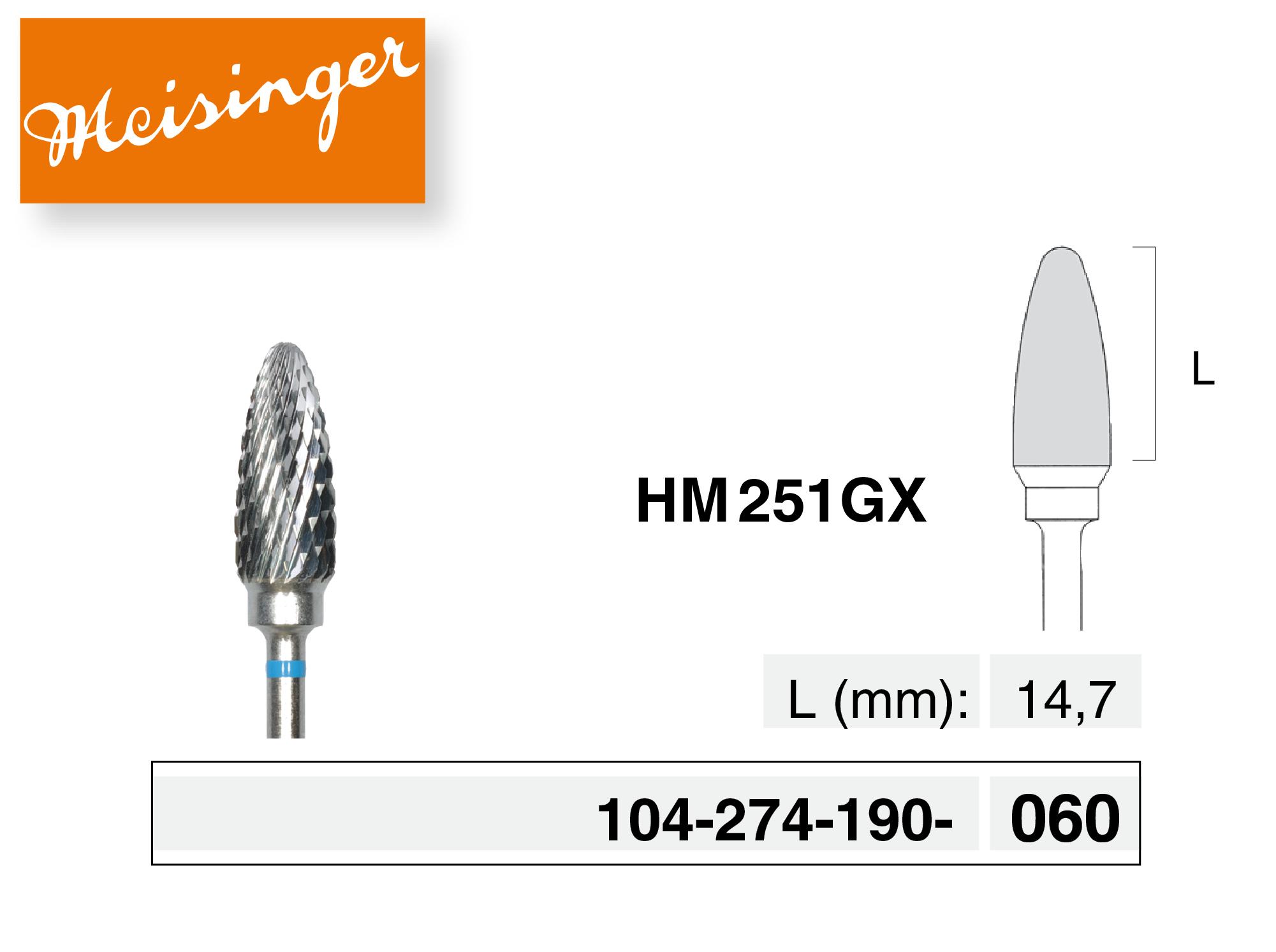 Fraise en carbure "HM 251GX"