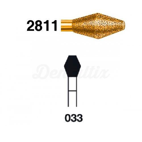Fraise diamantée baril 2811 pour FG (5 pcs)