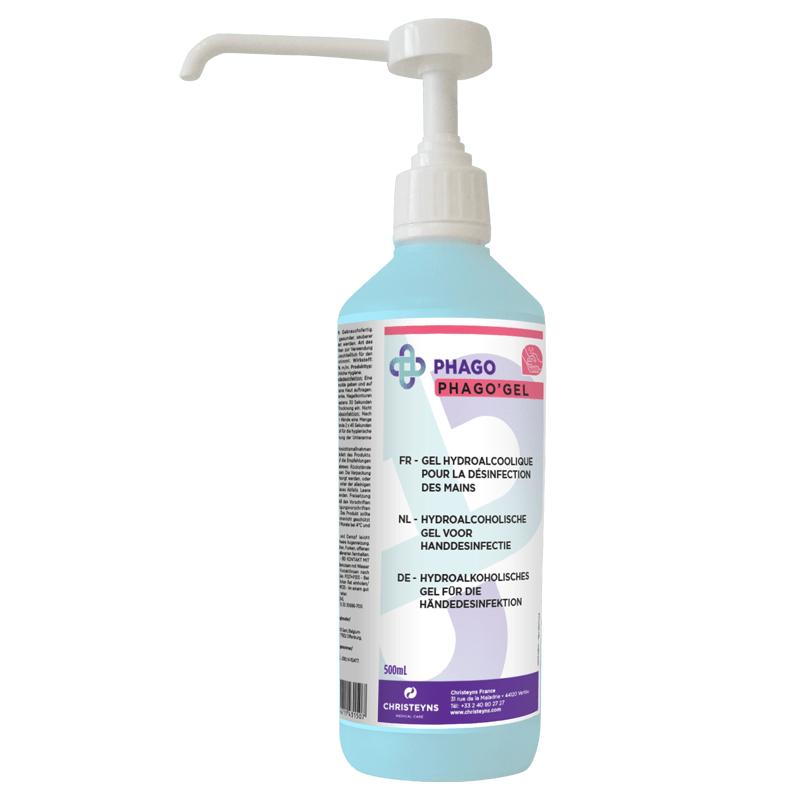 PhagoSolution Handontsmetting oplossing (500mL) - inclusief pompje