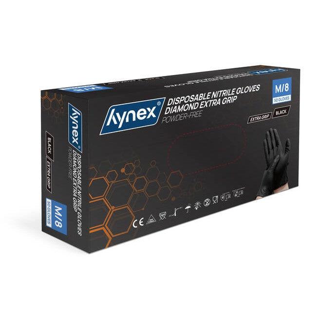 Gants nitrile INTCO Diamond non poudrés noirs 8,0 g (50 pcs)