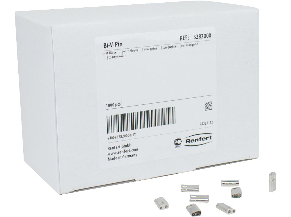 Bi-V pin met huls 328-2000 1000st