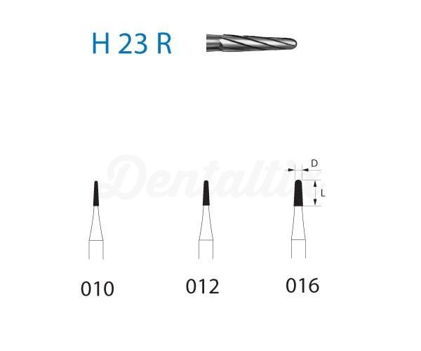Fraise H23R en carbure de tungstène pour FG de forme conique (5 pcs)
