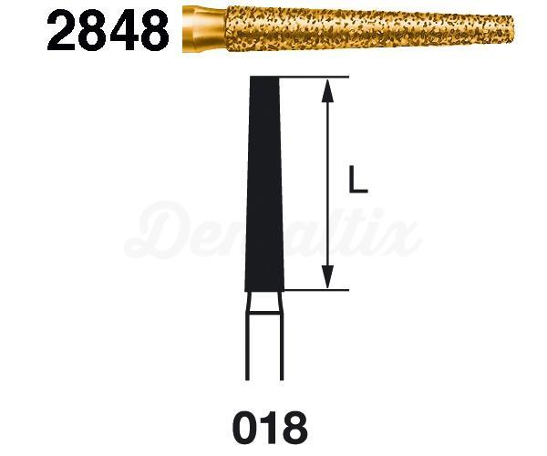 Diamantboren 2848.314 conisch plat FG S2000 (5 st.)