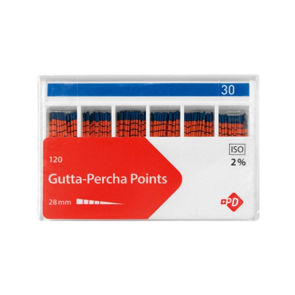 P.D. Gutta Percha points 2% rose no.30
