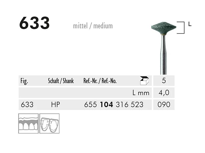 633 HP abrasif (green, medium)