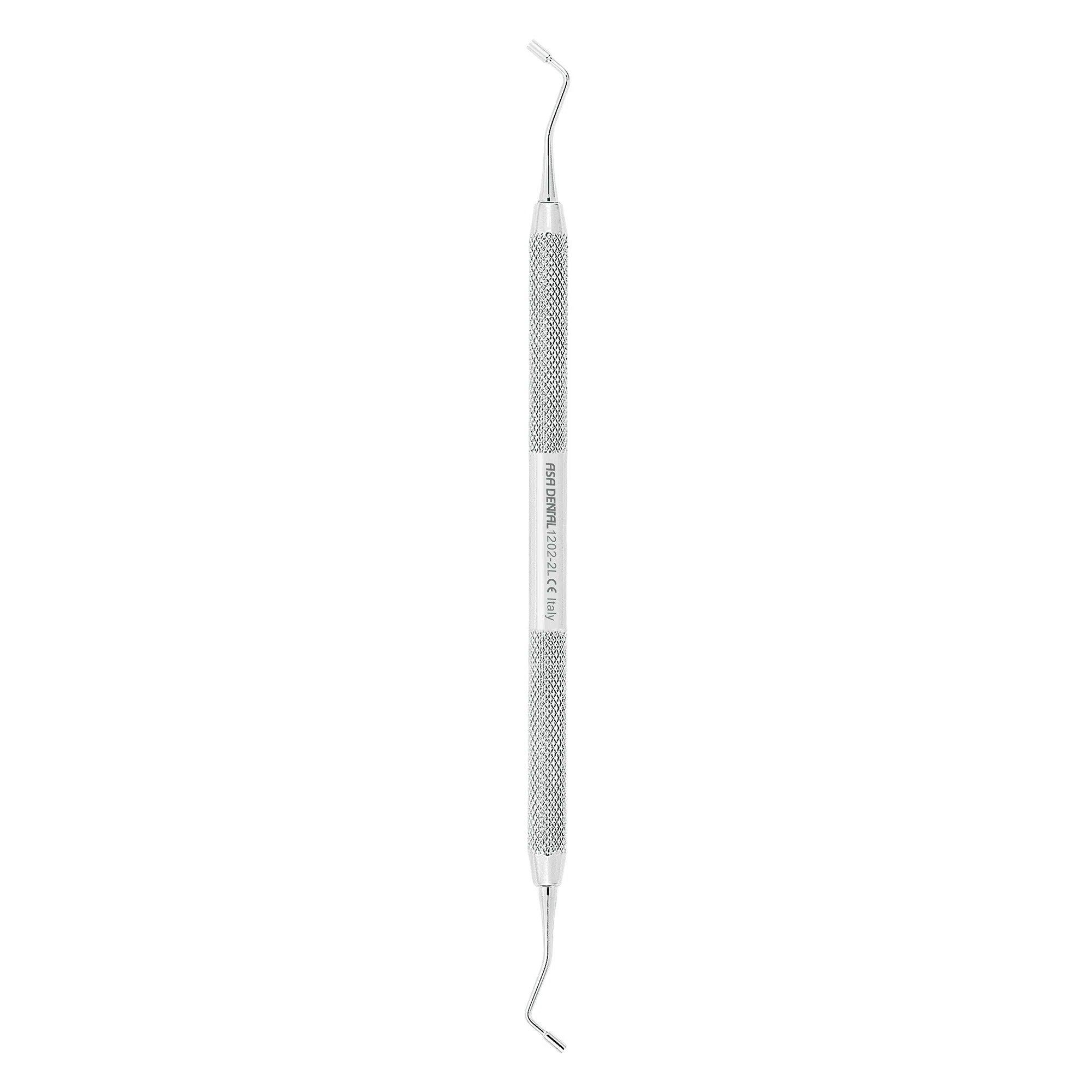 Fouloir à amalgame Asa Dental #2L non strié (1,8 mm - 2 mm)