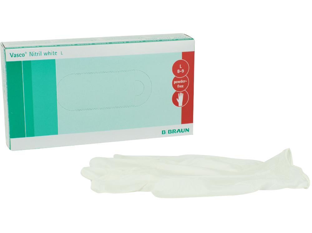 Vasco Nitril white taille L 100p.