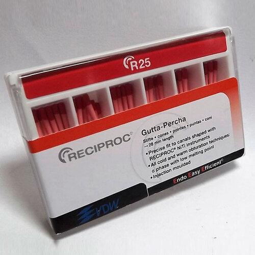 VDW Reciproc pointes de gutta-percha R25/28 mm (60 pcs)