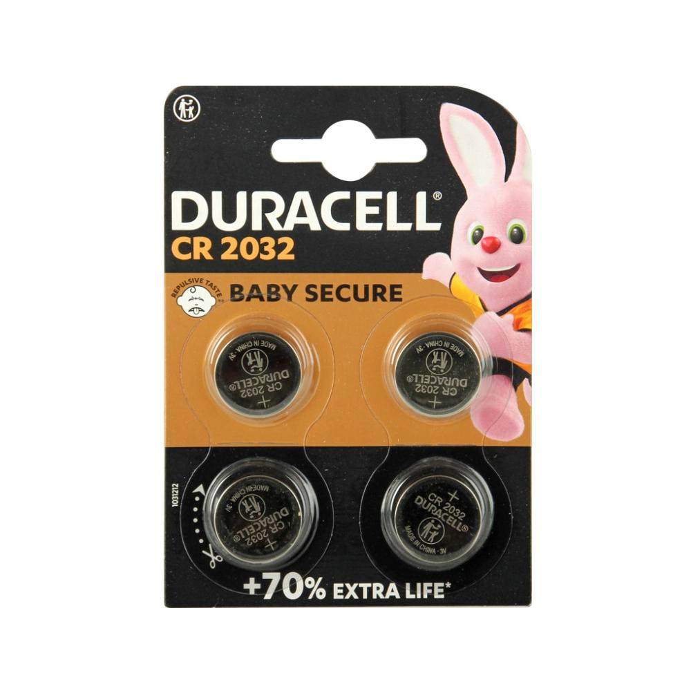Duracell Lithium knoopcelbatterij CR2032 4 stuks