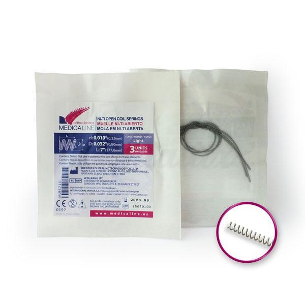 Ressorts orthodontiques ouverts (3 pcs)