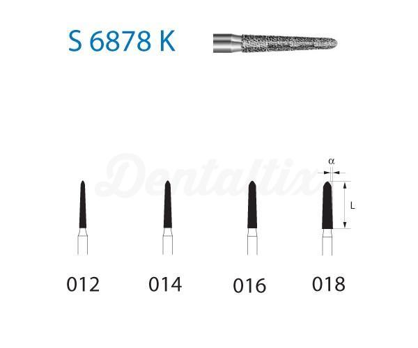 Diamantboor conisch S6878K.314 FG (5 st.)