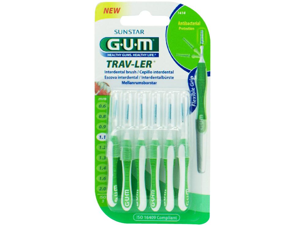 GUM TRAV-LER 1.1 spar groen 6st