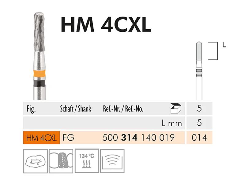 HM 4 CXL FG 014 fraise en carbure de tungstène