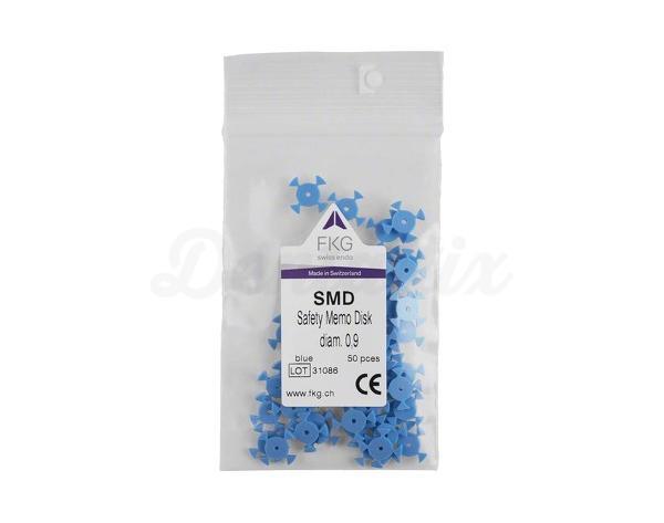 Safety Memo Disc : Disques de sécurité bleu 0,9 mm (50 pcs)