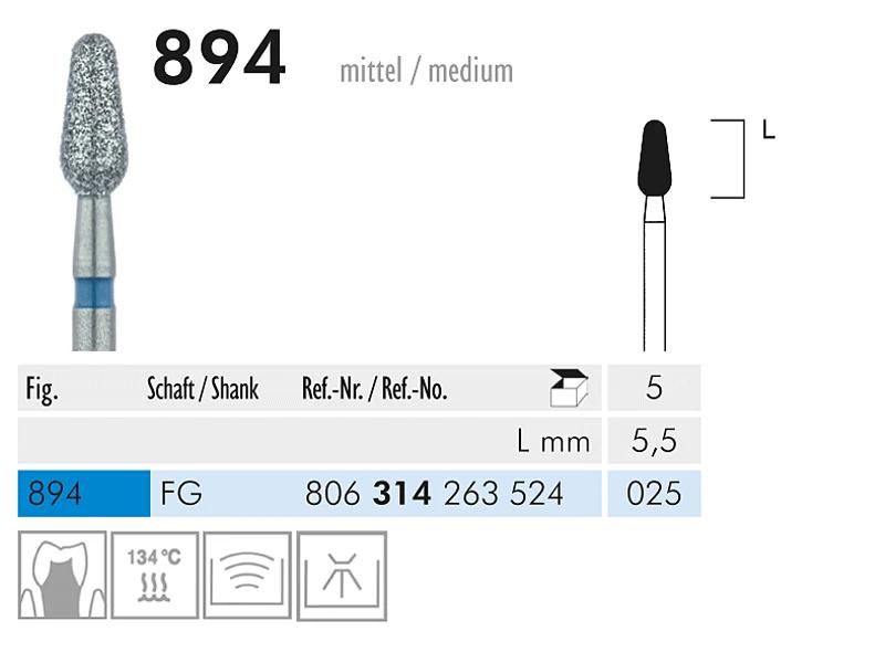 894 FG 025 instrument diamanté