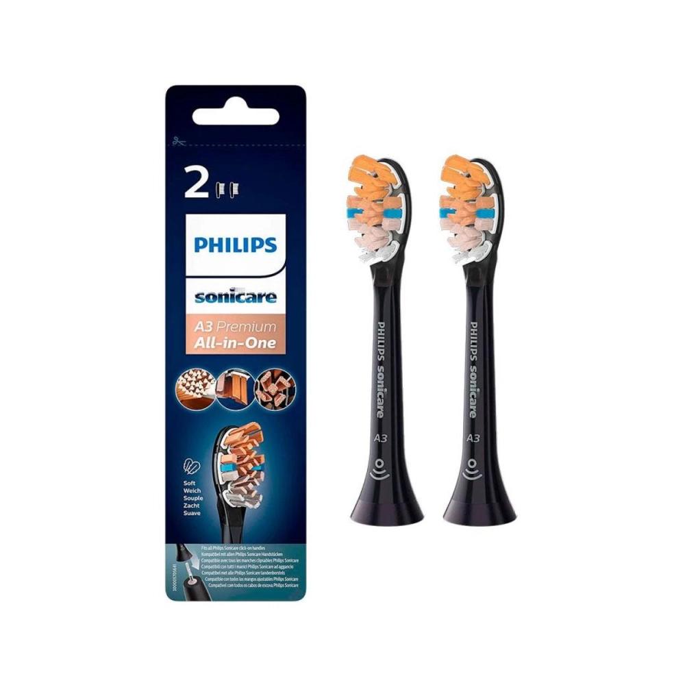 Philips Sonicare A3 Premium All-in-One brossettes de rechange noir 2 pcs
