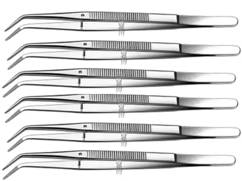 Pincet College geribd lange tips - 6 pack