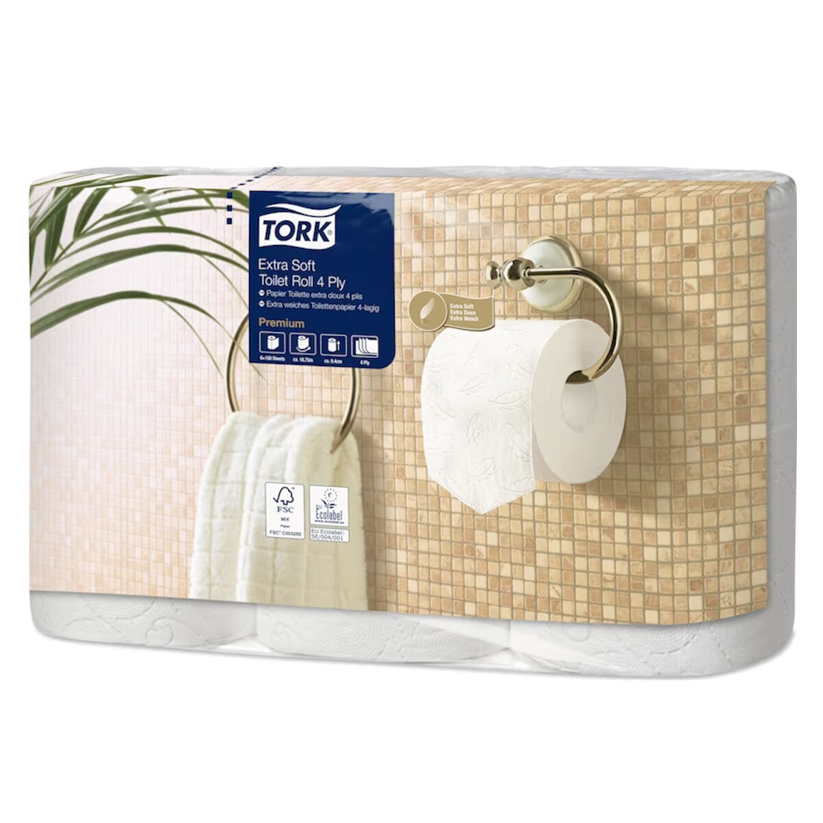 Tork® Premium papier toilette extra doux blanc (4 épaisseurs)