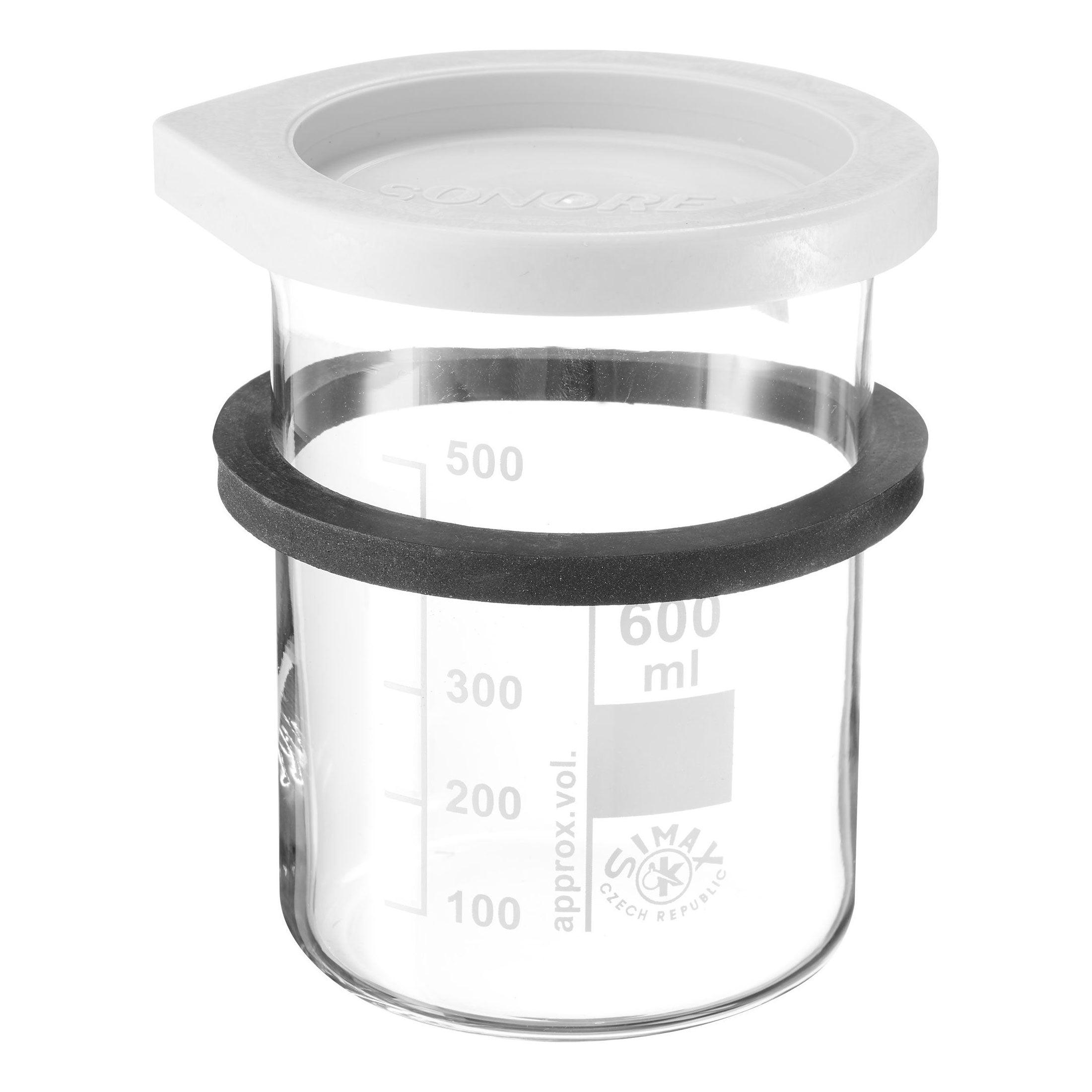 Sonorex SD 06 - Inzetbeker Glas met deksel en rubberen ring