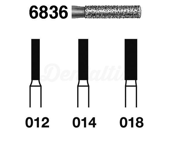 Fraise 836 Diamant cylindrique FG (5 pcs)