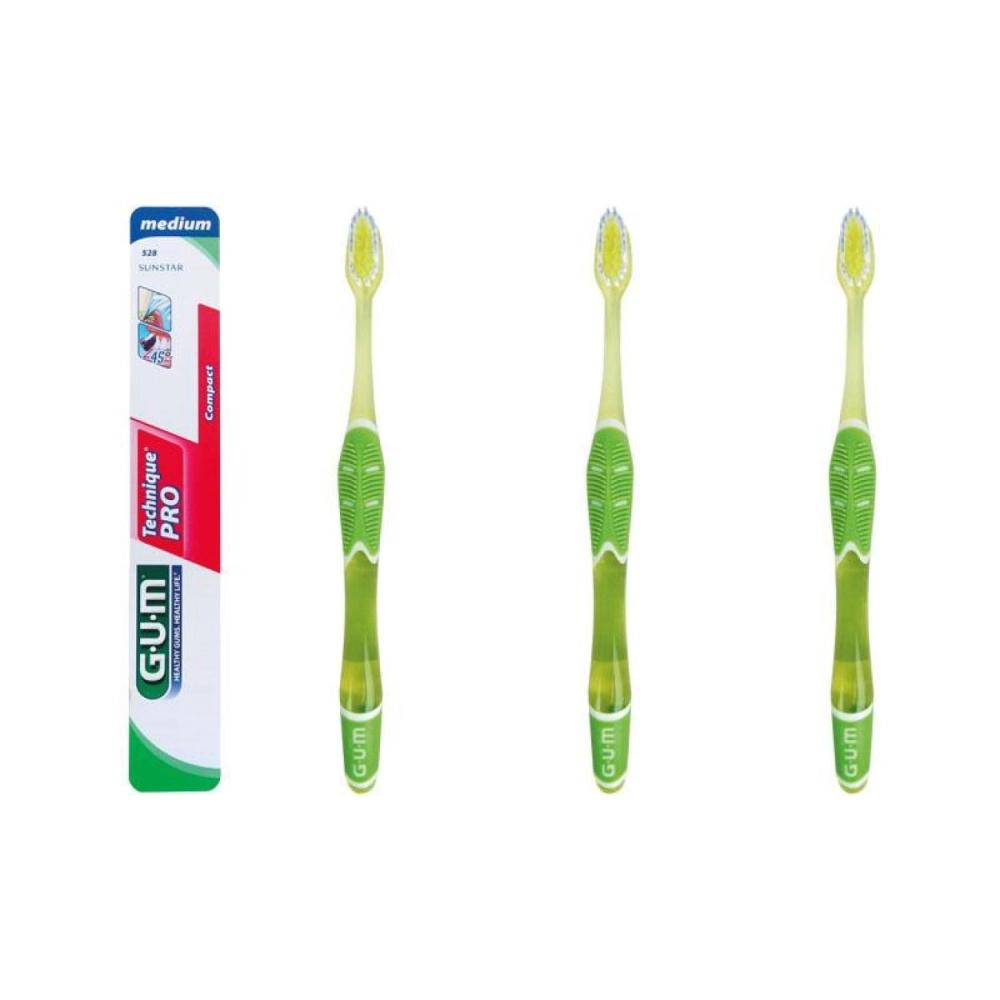 GUM Brosses à dents Technique Pro medium 12 pcs