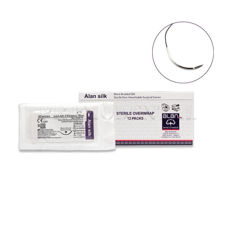 Sutures Alan-Silk non résorbable