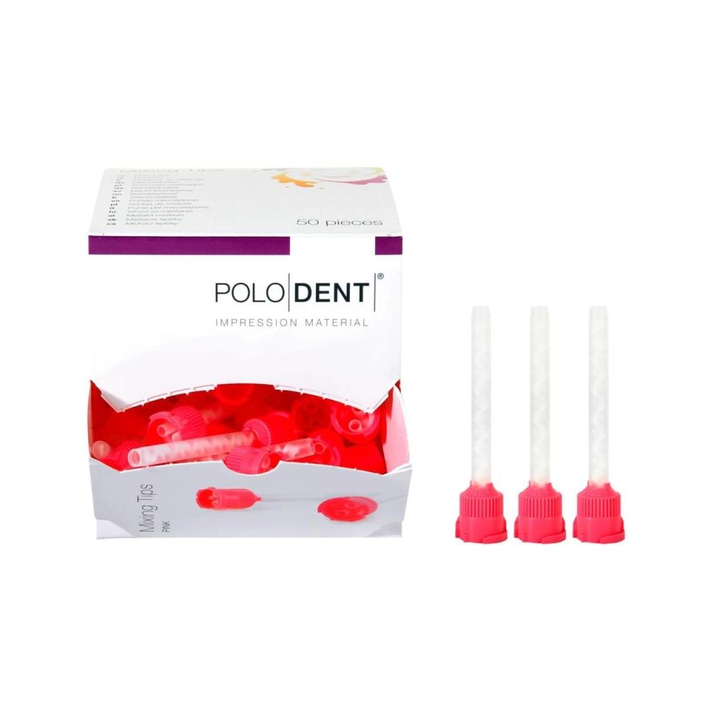 PoloDent Mengtips roze 50 stuks