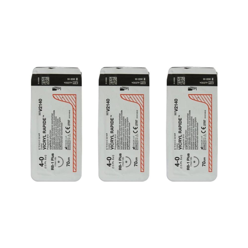 Ethicon Vicryl Rapide 4-0 ronde 17,5 mm V2140H 36x70 cm
