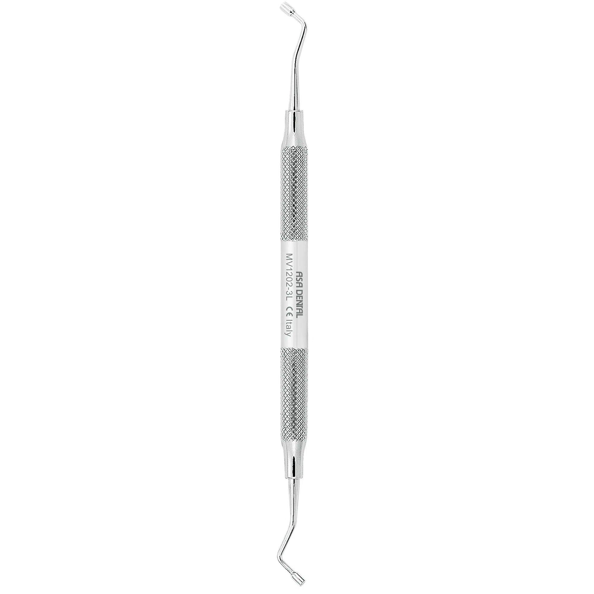 Fouloir à amalgame Asa Dental MV #3L lisse (2,3 - 2,6 mm)