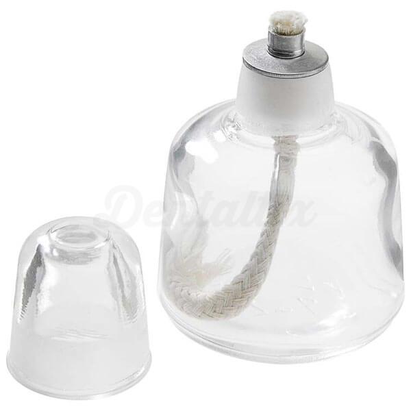 Lampe à alcool en verre transparent - 75 ml