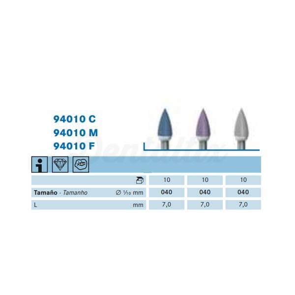 Polisseuse diamantée pour céramique 94010C.204.040 pour contre-angle