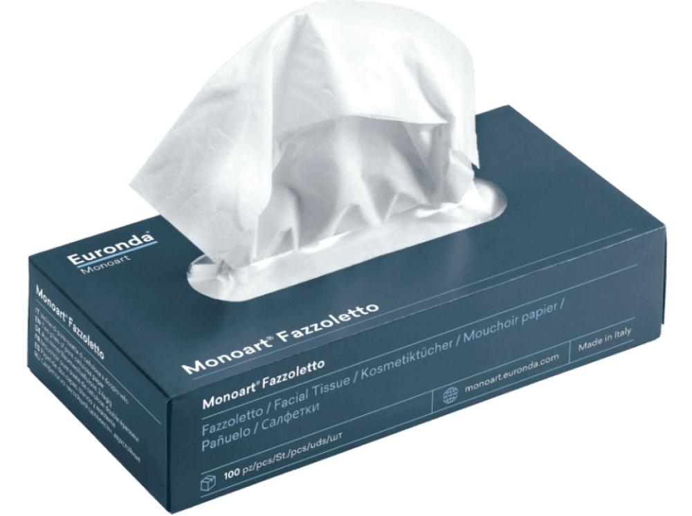 Monoart cosmetische tissues 2lg.20x20cm 100st.