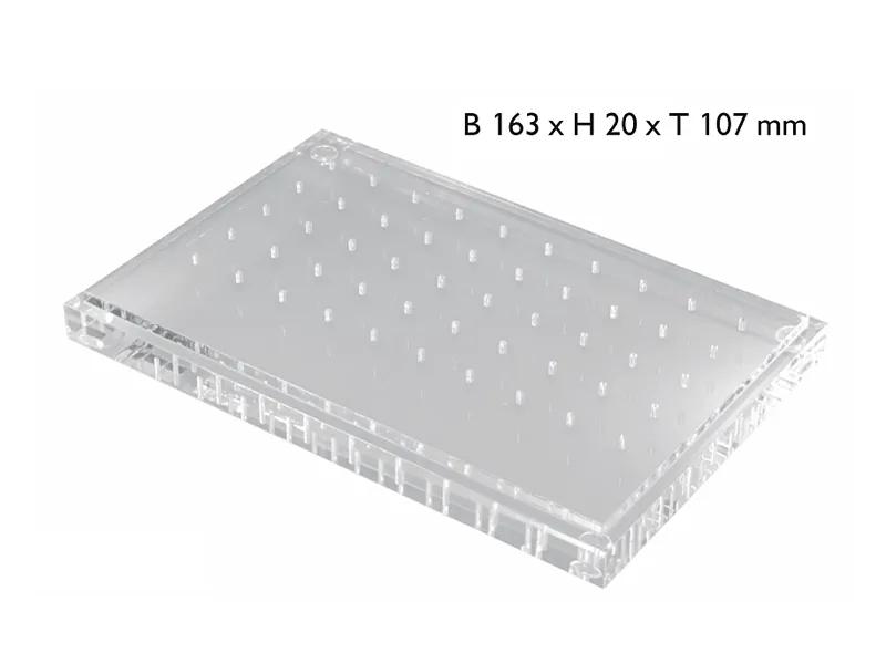 Bur block non-sterilizable plexi 2808