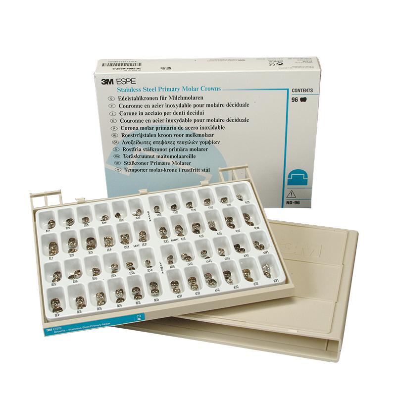 COURONNES EN ACIER INOX. COFFRET LAIT (96)