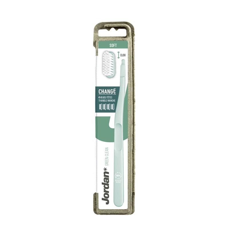 Jordan brosse à dents Green Clean Change souple (4 pcs)