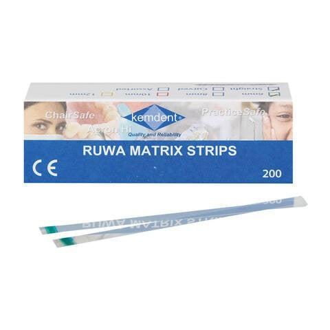 Kemdent RUWA™ bandes matrices transparentes droites/courbes (200 pcs)