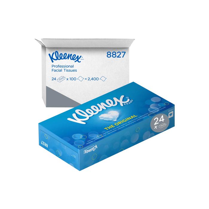 Kleenex® mouchoirs en papier 20,6x20cm (2-épaisseurs) - blanc