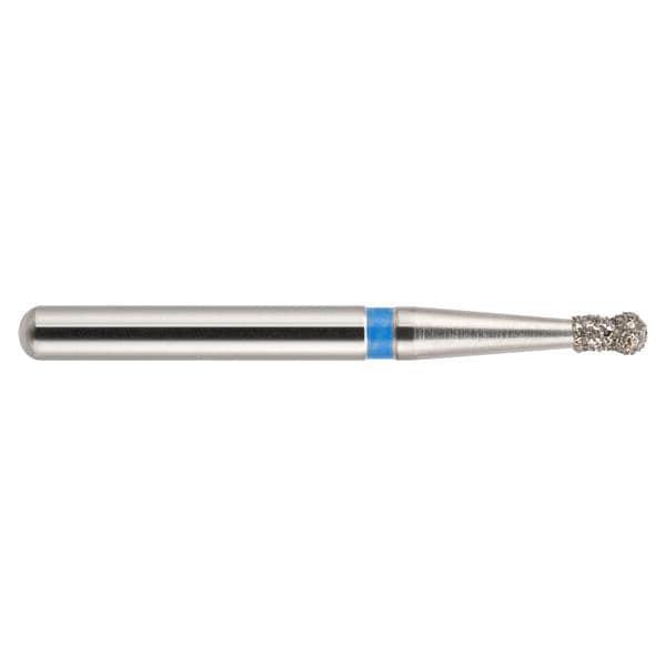 Fraises diamantées NeoDiamond FG - 002 ronde avec col - ISO 017, moyen (bleu), 10 pcs