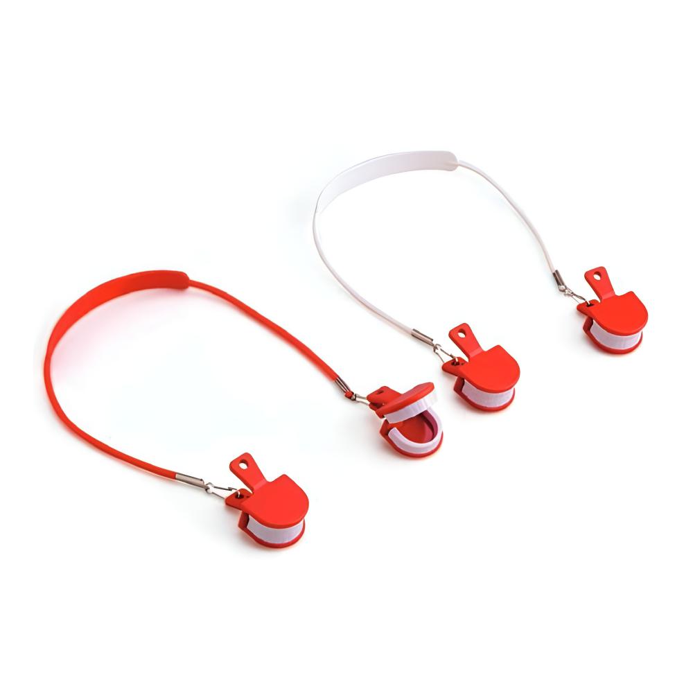 Premium Plus porte-serviette avec clips dents blanc