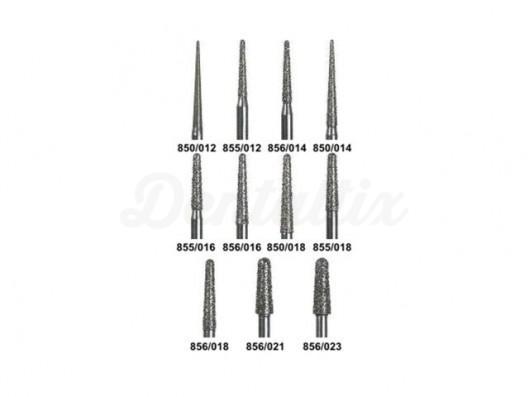 Fraise diamantée Jet 856L pour FG conique ronde longue (5 pcs)