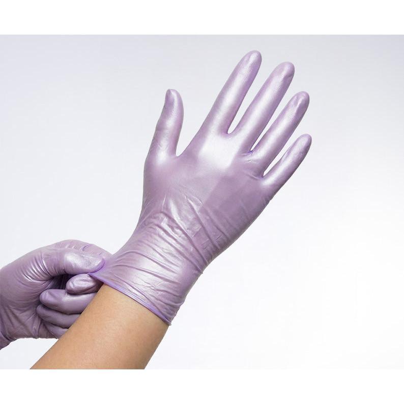 Gants nitrile Comforties Soft Glamour non poudrés lilas (100 pcs)