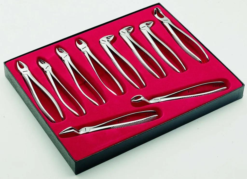Set 10 Extractietang Dpi X100+3002 Leder Etui 100s