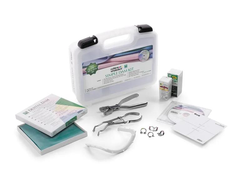 Digue dentaire Powderfree Latex simple kit (avec ailettes)