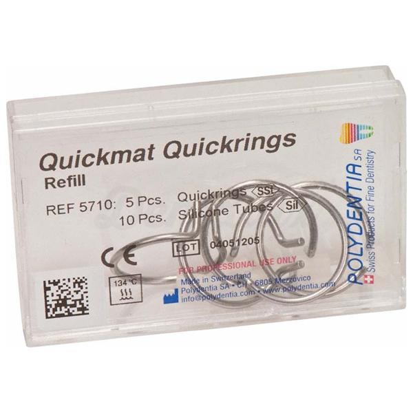 QUICKMAT ANNEAUX (5 ANNEAUX QUICK + 10 BAGUES SILICONE)